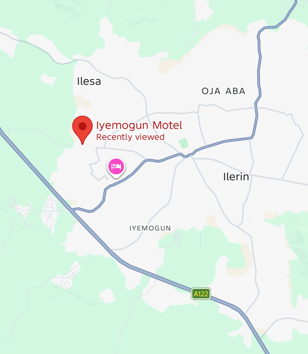 Location map of Kike Guest House